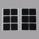 3M RF4721 Scotch® 7/8" Black Indoor Fastener Set - 6/Pack Main Thumbnail 2