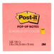 3M R330-12AN Post-It® Cape Town Collection 3" x 3" 100 Sheet Sticky Fan-Folded Pop-Up Note Pad, Neon Color Assortment - 12/Pack Main Thumbnail 6