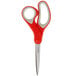 3M Scotch 8" Multi-Purpose Scissors with red and grey handles.