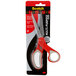 3M Scotch 8" Multi-Purpose scissors with red and gray handles in a package.