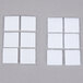 A white 3M Scotch indoor fastener set with six squares.
