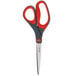 3M 1448 Scotch® 8" Stainless Steel Pointed Tip Precision Scissors with Red and Dark Gray Handle Main Thumbnail 2