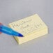 3M 653-24VAD Post-It® 1 1/2" x 2" Canary Yellow 100 Sheet Sticky Note Pad - 24/Pack Main Thumbnail 1