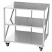 Doyon PIZ3B 35" x 30 3/4" Mobile Stainless Steel Equipment Stand with 2 Undershelves Main Thumbnail 1