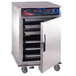 A large stainless steel Cres Cor convection oven with trays inside.