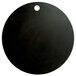 A black round ECO serving board with a hole in the middle.