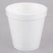 Dart 16MJ20 16 oz. Medium Squat White Foam Food Container - 500/Case Main Thumbnail 2