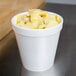 Dart 16MJ20 16 oz. Medium Squat White Foam Food Container - 500/Case Main Thumbnail 1