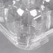 6 Compartment Clear Hinged High Dome Cupcake Container   - 150/Case Main Thumbnail 4