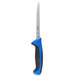 Mercer Culinary M22206BL Millennia Colors® 6" Semi-Flexible Narrow Boning Knife with Blue Handle Main Thumbnail 2