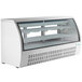 Avantco DLC82-HC-W 82" White Curved Glass Refrigerated Deli Case Main Thumbnail 1