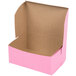 7" x 5" x 3" Pink Cake / Bakery Box - 250/Bundle Main Thumbnail 3