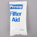 A white packet of Pitco filter powder with blue text.