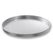 A Chicago Metallic round metal cake pan with a silver rim.