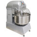 A Hobart Legacy dough mixer with a large metal bowl on top.