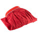 Snap Drape 5412GC29B3-001 Wyndham 21' 6" x 29" Red Box Pleat Table Skirt with Velcro® Clips Main Thumbnail 3