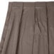 Snap Drape 5412GC29B3-097 Wyndham 21' 6" x 29" Gray Box Pleat Table Skirt with Velcro® Clips Main Thumbnail 4