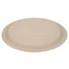 A round white Eco-Products wheat straw plate.