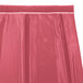 Snap Drape 5412GC29B3-050 Wyndham 21' 6" x 29" Dusty Rose Box Pleat Table Skirt with Velcro® Clips Main Thumbnail 4