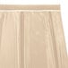 Snap Drape 5412GC29B3-235 Wyndham 21' 6" x 29" Cream Box Pleat Table Skirt with Velcro® Clips Main Thumbnail 5
