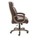 A brown Alera Veon Series office chair with wheels.