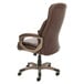 A brown Alera Veon Series office chair with a metal base and wheels.
