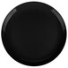 A black platter with a white circle on the edge.