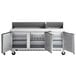 Beverage-Air SPE72HC-18C Elite Series 72" 3 Door Cutting Top Refrigerated Sandwich Prep Table with 17" Deep Cutting Board Main Thumbnail 5