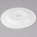 A Libbey Royal Rideau white porcelain plate with a circular design on the rim.
