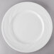 A Libbey Royal Rideau white porcelain plate with a circular edge.
