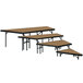 National Public Seating SP368HB Portable Stage Pie Unit with Hardboard Surface - 36" x 8" Main Thumbnail 2