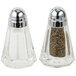 Tablecraft 80S&P-2 1.5 oz. Paneled Glass Salt and Pepper Shaker with Chrome Plated ABS Top - 24/Pack Main Thumbnail 5