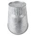 An American Metalcraft galvanized metal French fry cup on a white background.