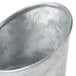 An American Metalcraft galvanized metal French fry cup with an angled design.