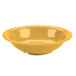 A yellow bowl with a white background.
