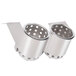 Steril-Sil UB-2 Under Bar Stainless Steel 2-Cylinder Flatware Organizer Main Thumbnail 1