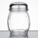 6 oz. Glass Cheese Shaker with Perforated Chrome Top - 3/Pack Main Thumbnail 2