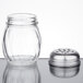 6 oz. Glass Cheese Shaker with Perforated Chrome Top - 3/Pack Main Thumbnail 3
