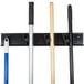 Carlisle 4073100 18" Roll 'N Grip Adjustable Brush, Broom & Mop Closet Rack / Hanger Main Thumbnail 9
