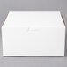 A white rectangular customizable bakery box with a lid.