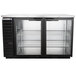 Beverage-Air BB58HC-1-G-B 59" Black Counter Height Glass Door Back Bar Refrigerator Main Thumbnail 3