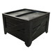 Orchard Produce Display Bin 4' x 4' with Liner and Casters - Wood Grain Plastic Main Thumbnail 1