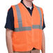 Orange Class 2 High Visibility Surveyor's Safety Vest with Hook & Loop Closure - Medium Main Thumbnail 1
