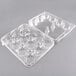 12 Compartment Clear Hinged High Dome Cupcake Container - 5/Pack Main Thumbnail 3
