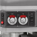 A close-up of the control panel on a Hobart Legacy+ floor mixer.