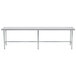 Advance Tabco TGLG-3010 30" x 120" 14 Gauge Open Base Stainless Steel Commercial Work Table Main Thumbnail 1
