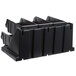Cambro 6RS6110 Black Versa Self Serve Condiment Bin Stand Set with 2-Tier Stand and 12" Condiment Bins Main Thumbnail 5