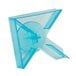 A blue plastic Ateco pinwheel cookie cutter.