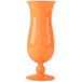 GET HUR-1-OR Cheers 15 oz. Orange Plastic Hurricane Glass - 24/Case Main Thumbnail 2