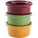 Tuxton DYB-1006 7.5 oz. Assorted Colors China Casserole Dish / Bowl - 12/Case Main Thumbnail 4
